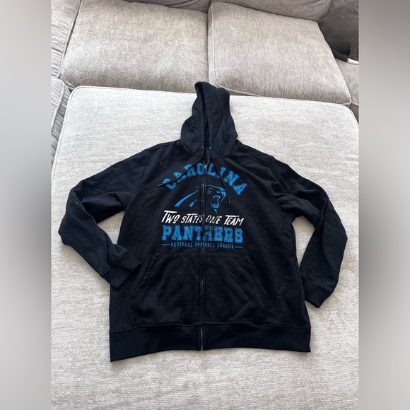 Men's NFL x Darius Rucker Collection by Fanatics Black Carolina Panthers Hoodie - Picture 2 of 7